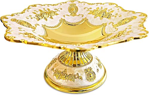 Frutero para encimera de cocina, cuenco decorativo de Navidad para decoración del hogar, cuenco de pedestal para dulces, cuencos decorativos para