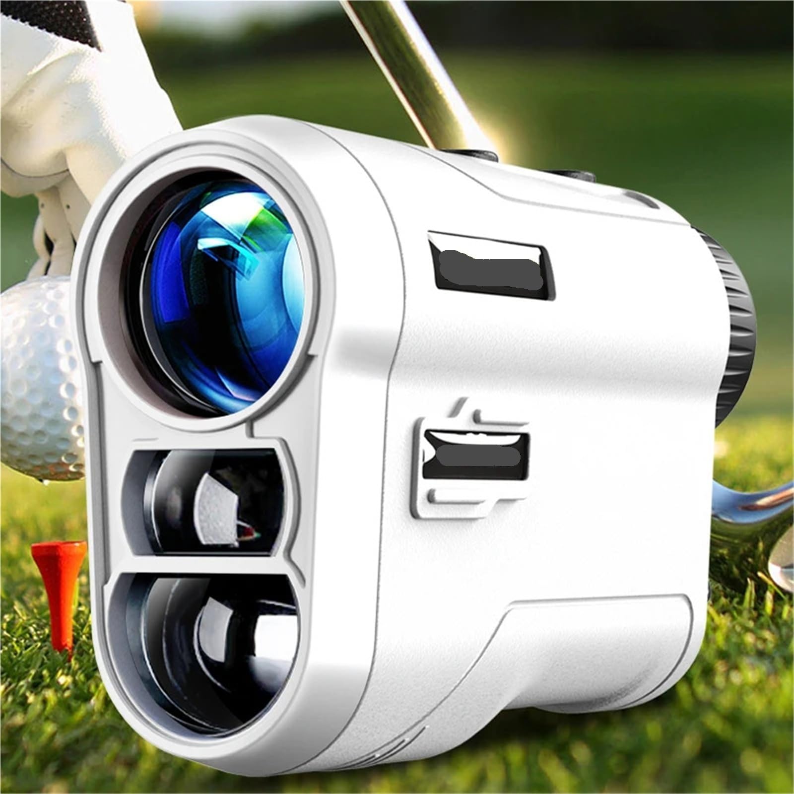 Generico Compatibile con telemetro da Golf REVASRI, telemetro da 600/1000 Iarde con Interruttore di Pendenza, Blocco Bandiera e Vibrazione, legale for tornei