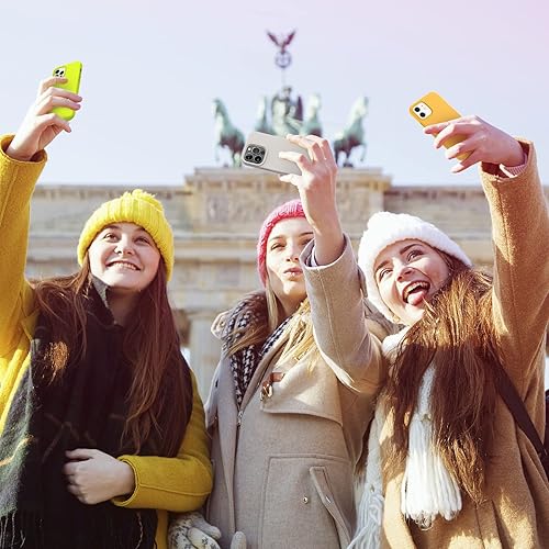 Miniatura 6 de AOTESIER Funda compatible con iPhone 12 y iPhone 12 Pro de 6.1 pulgadas, sedoso al tacto, goma de silicona líquida suave de alta calidad,