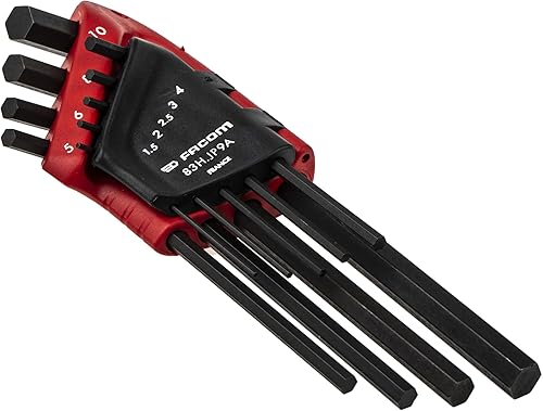 Facom 83H.JP9A - Juego de llaves Allen hexagonales de 9 espigas en soporte abatible, 1 pieza