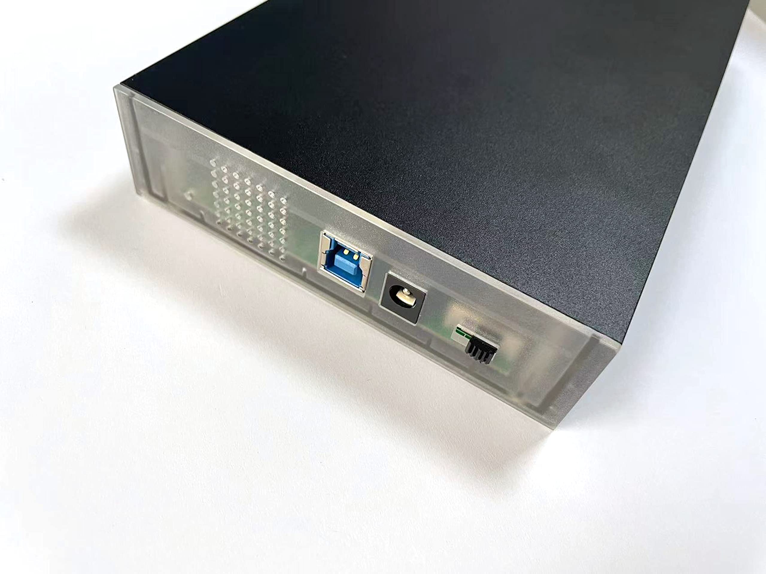 Heden Custodia esterna 3.5" pr 3.5" HDD/SATA fino a 16 TB, USB3.0, custodia in lega di alluminio, nero