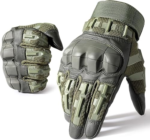 WTACTFUL Guantes tácticos de goma para hombre, pantalla táctil, Airsoft, motocicleta, caza, al aire libre