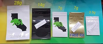 28g 14g 7g 3-5g Rx Assortment Resealable Dankproof Bags