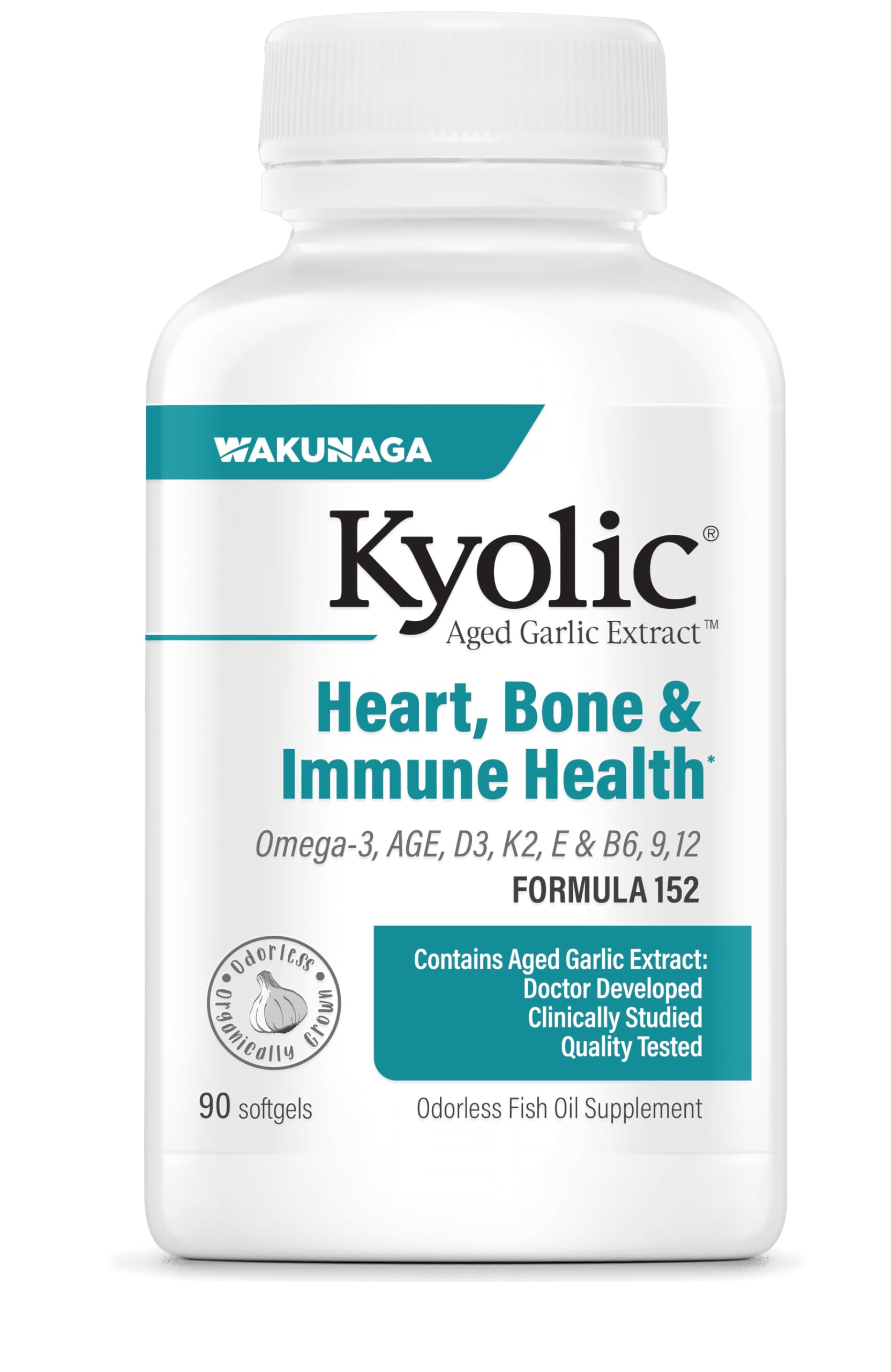 KyolicOmeg-Age, Heart, Bone & Immune Health, 90 Count Softgels