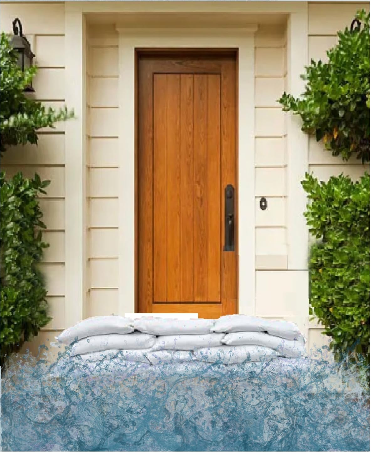 Emergency water absorbing bag, Flood Bag for rain water absorbing, Reusable Bag, Water Barrier Doors Windows convert into gel and dry for Reuse - 16 x 12 inch (40 pcs in 01 Pack)-image-3