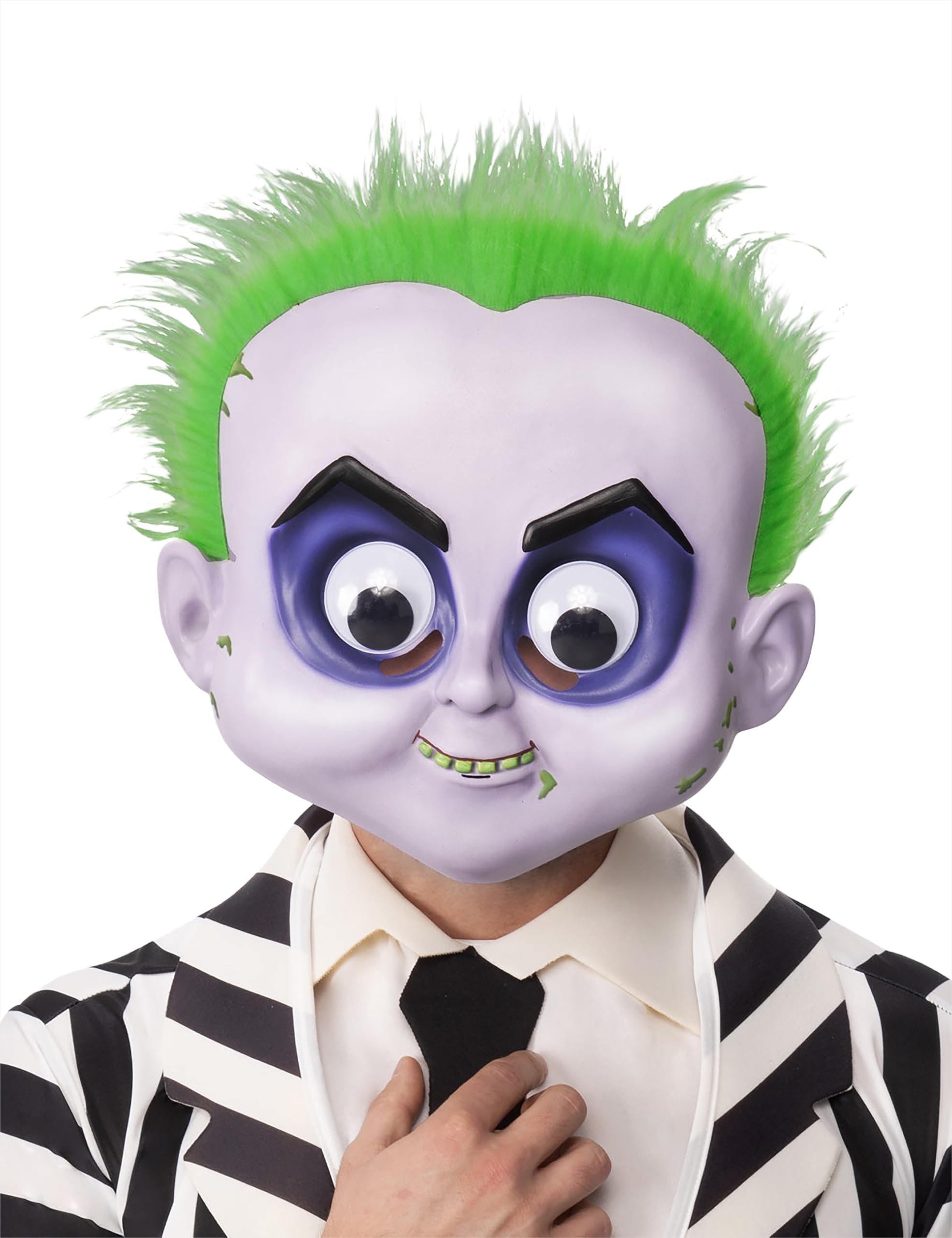 Rubies Beetlejuice Googly Eyes Mask Adult Kids Unisex Costume Accessory Beetlejuice License for Halloween Carnival Cosplay