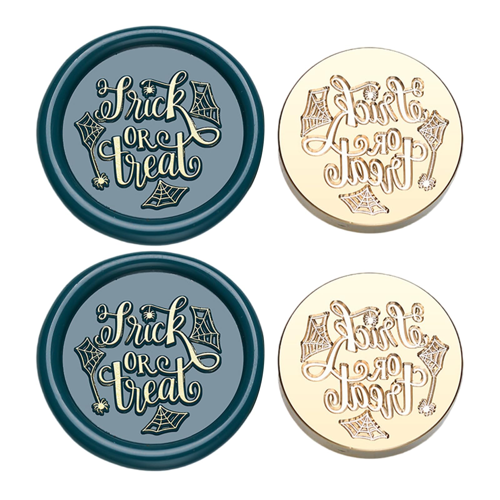 Jazuaiao 2Pieces Vintage Sealing Stamp Head for Wedding Invitations Envelope Scrapbooking Embossed Sealing Stamp Replacements Christmas Seal