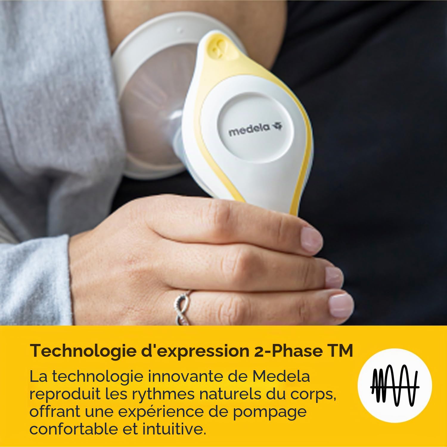 Harmony Flex Manual Breastpump, with 2-Phase Expression Technology, Compact, Lightweight & Ideal for Travelling