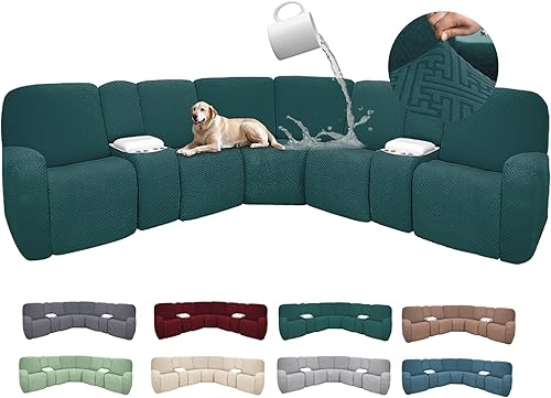 Miniatura 353 de Fundas 100% impermeables para sofá reclinable seccional, fundas para sofá reclinable en forma de L, funda para sofá seccional de esquina en forma de