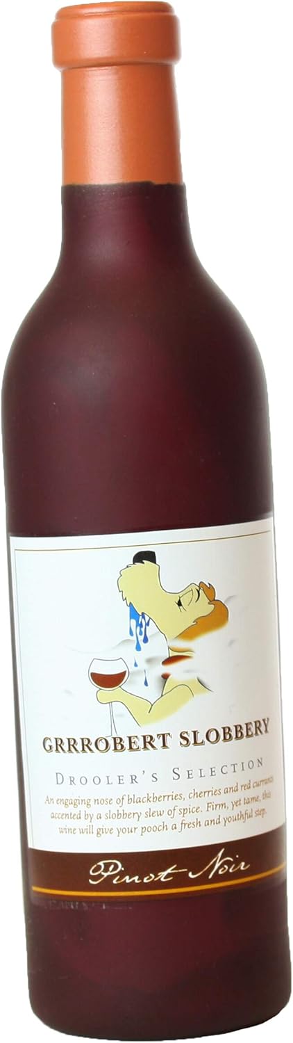 SILLY SQUEAKERS – Wine Bottles - Dog Toy - 100% Vinyl. Made Durable & Strong. Novelty Play Toy & It Floats (Combo Pack #1)