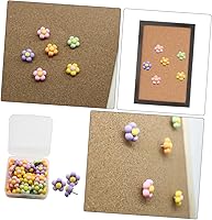 Vista 8 de 30 unids de cinco pétalos flor pushpin pequeño pin multi-función pulgar tachuelas reemplazables pin de oficina accesorios de escritorio mapa