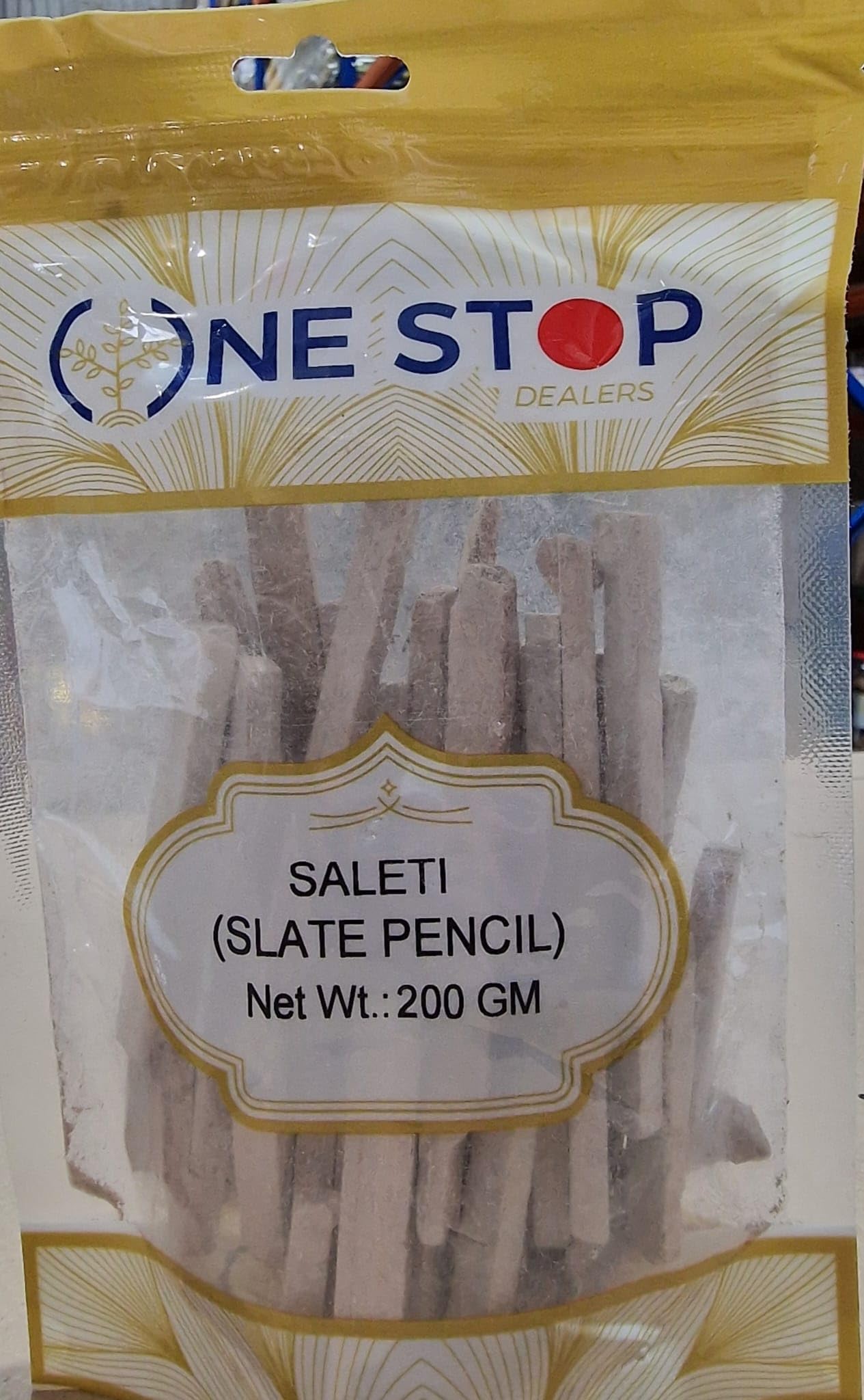 ONE STOP DEALERS Saleti Slate Pencil 200g – Natural Writing Slate Chalk Pencils for Kids, School Use, Drawing & Practice Writing, Smooth Non-Dusty Writing Pencils Pack (Pack of 1)