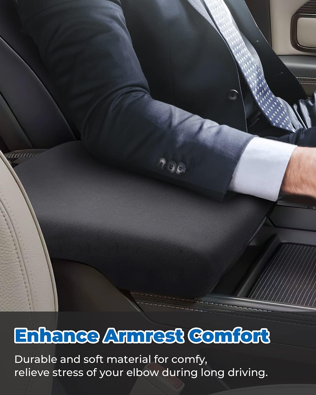 ISSYAUTO Center Console Cover Compatible with 2013-2022 2023 Ram 1500 2500 3500 Console Armrest Cover Protector