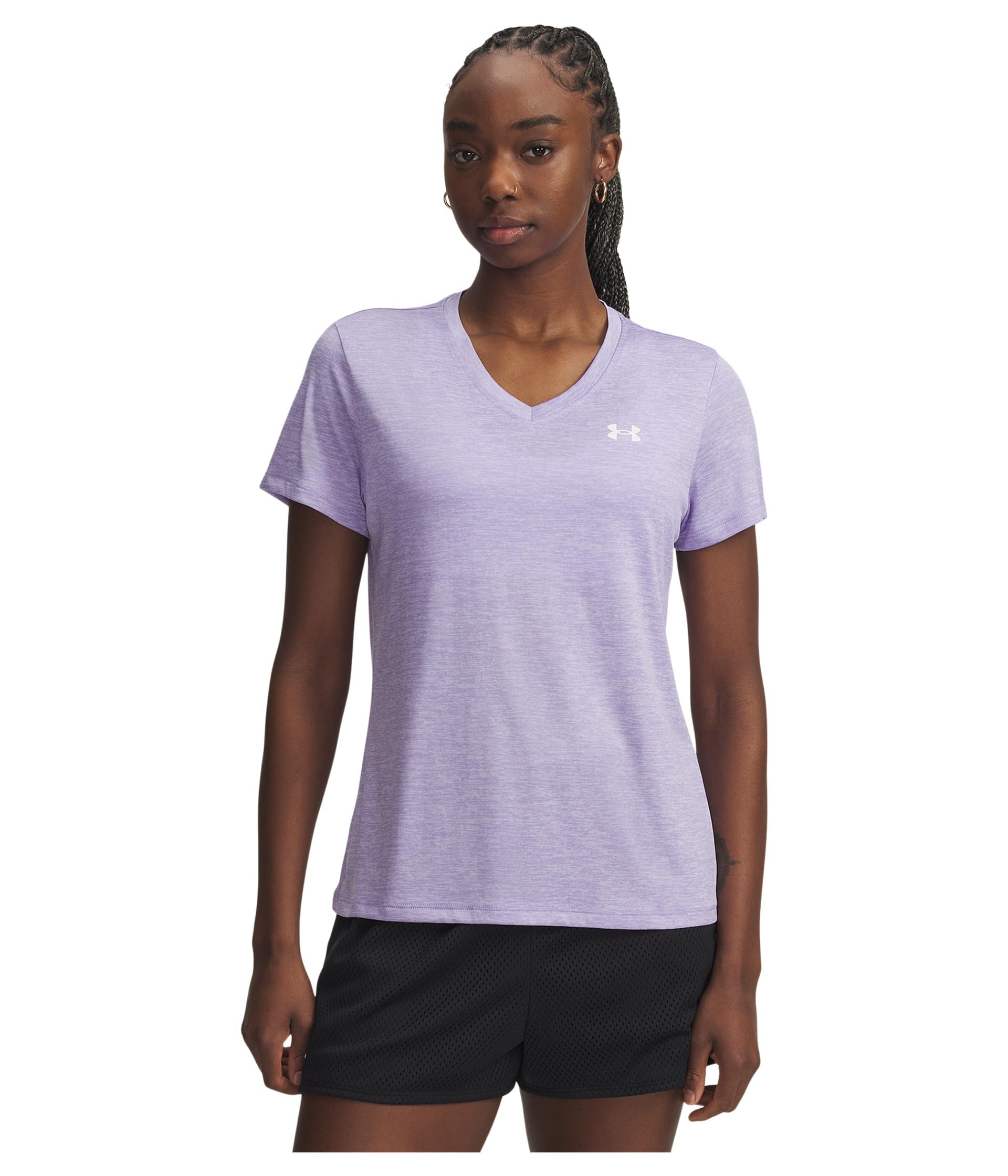Under Armour Women's Tech Twist V Neck Short Sleeve T-Shirt