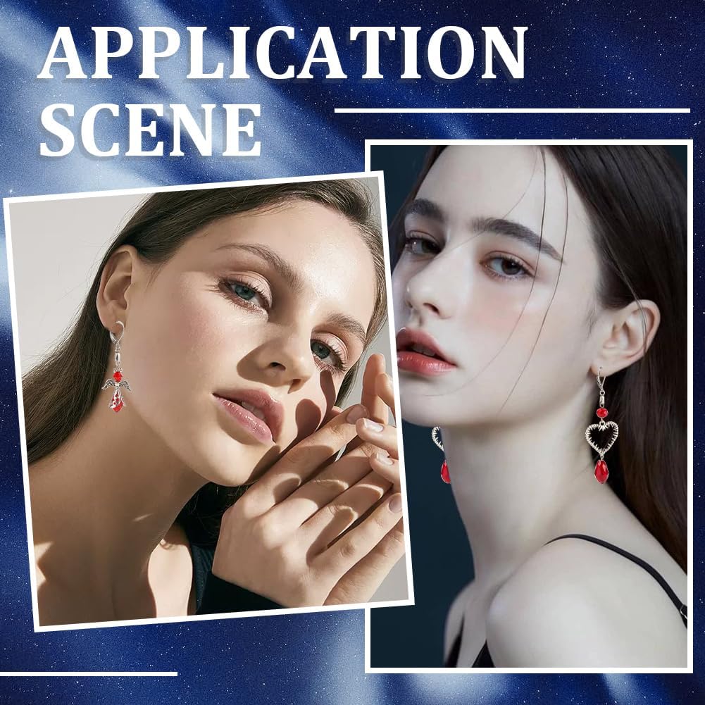 SUNNYCLUE 1 Box 40Pcs Leverback Ear Wires Silver Earring Hooks Bulk Metal 304 Stainless Steel Dangle Wire Hook Findings with Ice Pick Pinch Bails for Jewelry Making Earrings DIY Crafts Accessories - Image 5