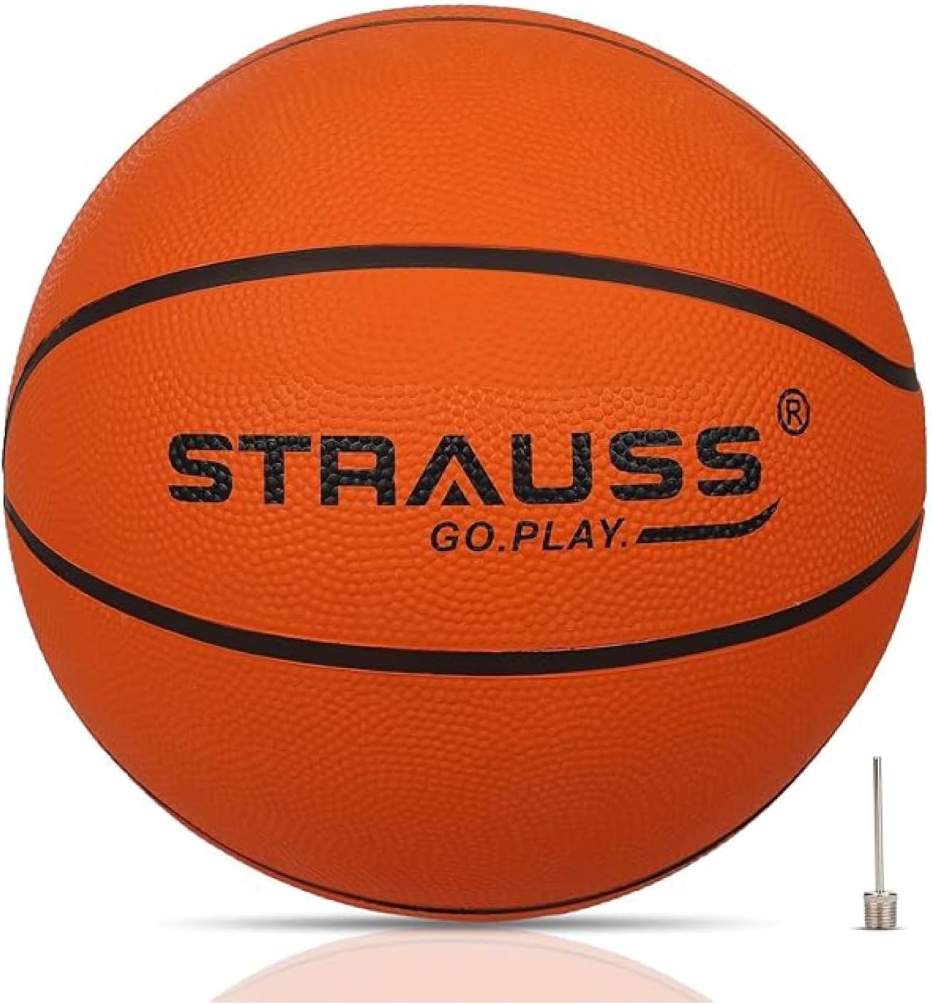 STRAUSS Rubber Official Basketball, Size 7 (Orange)