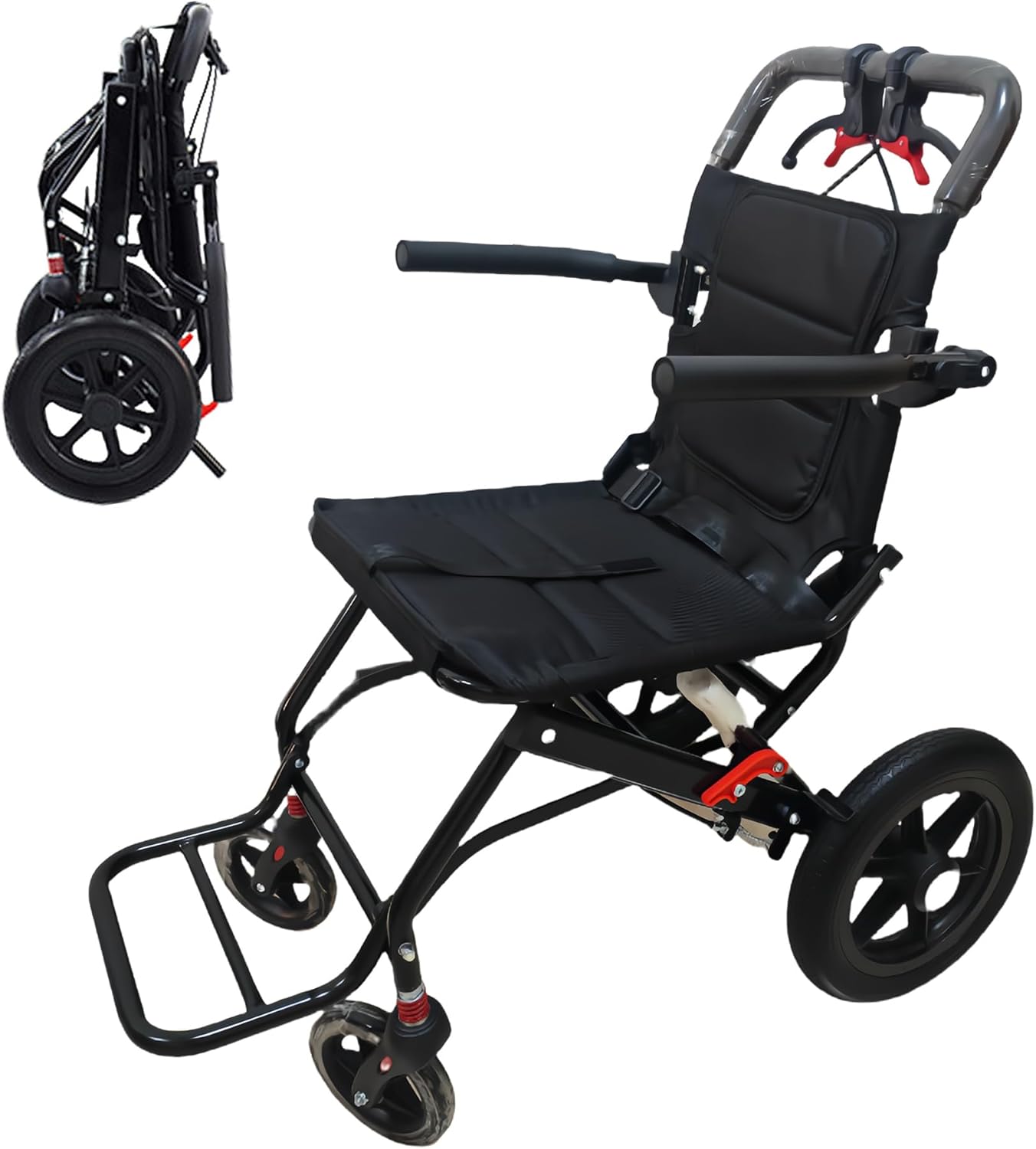 YLOVABLE 軽量 コンパクト 車椅子 小型 介助 折畳み 簡易車椅子