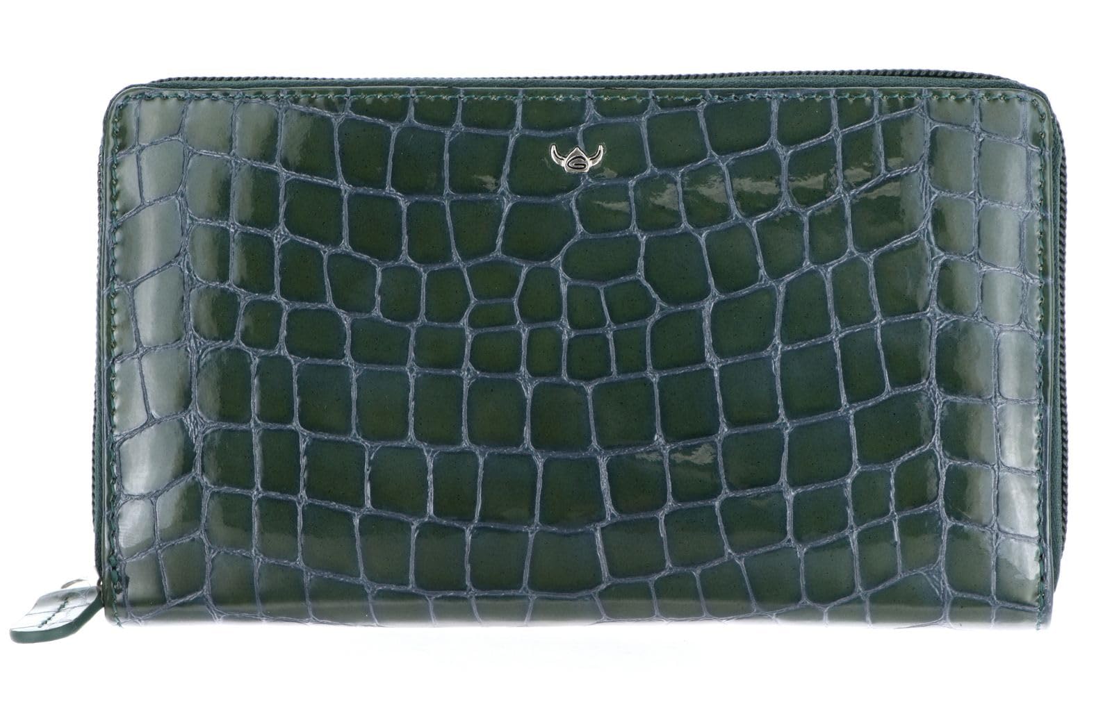 Golden Head Leder Geldbörse Cayenne RFID Protect RV-Damenbörse 2820 Grün - Blau Limited dunkelgrün