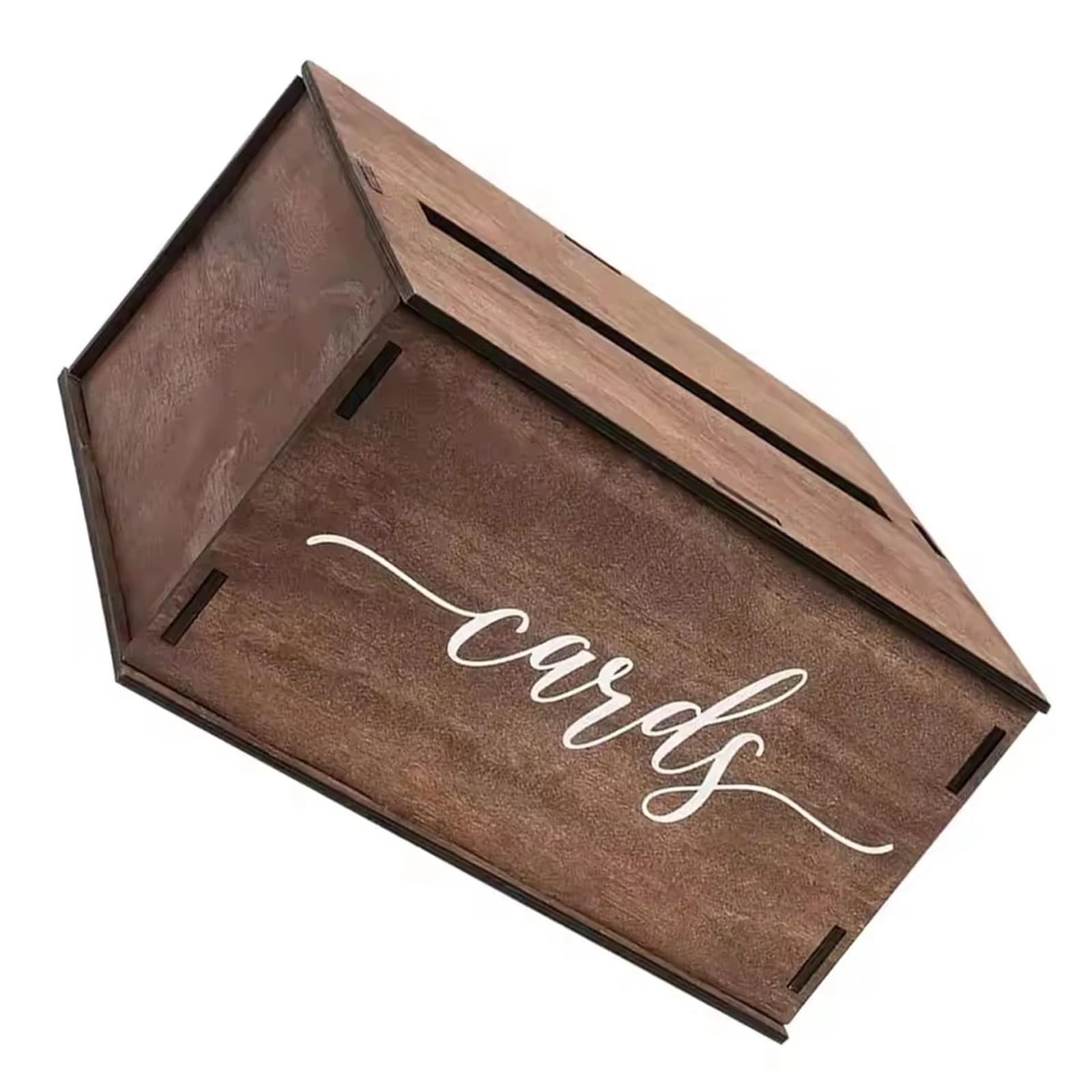 YXINAER Wedding Card Box Wooden Card Box Storage Organizer For Wedding Letter Holder Vintage Envelope Money Keepsake Event