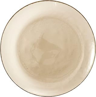 Fortessa Los Cabos Glass Dinnerware Collection, Dinner Plate (Set of 4), 10.5 Inch, Ginger Root
