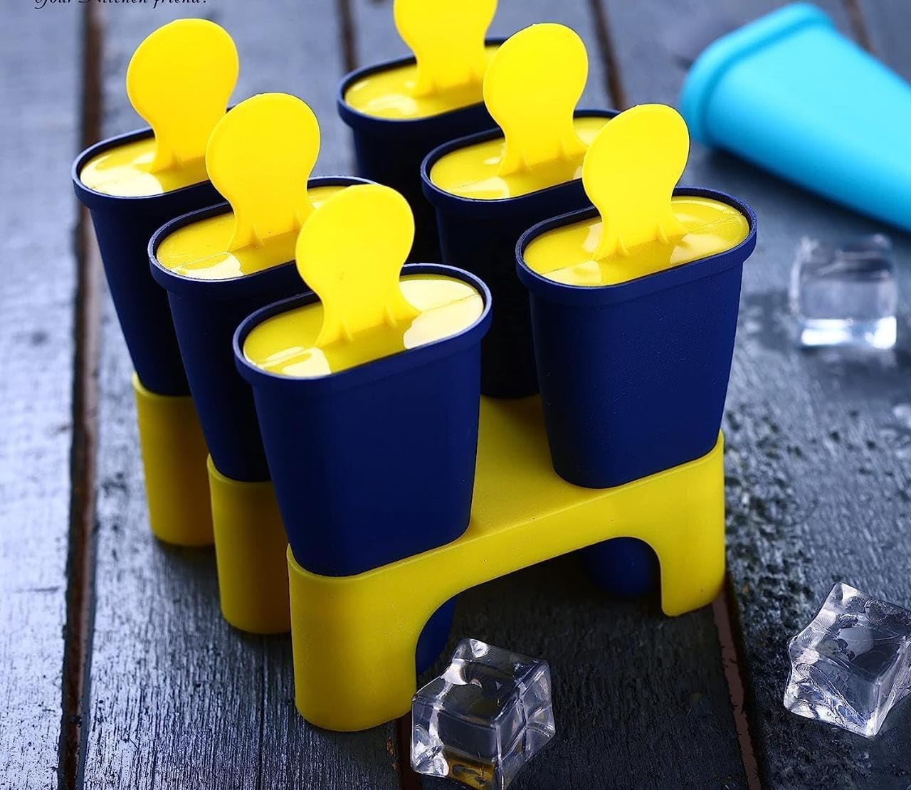 HASHFLOW SummerFun Ice Pop Maker Set of 6 Reusable Popsicle & Kulfi Molds | BPA-Free Plastic Ice Candy Maker for Kids & Adults | Easy Homemade Frozen Treats 1