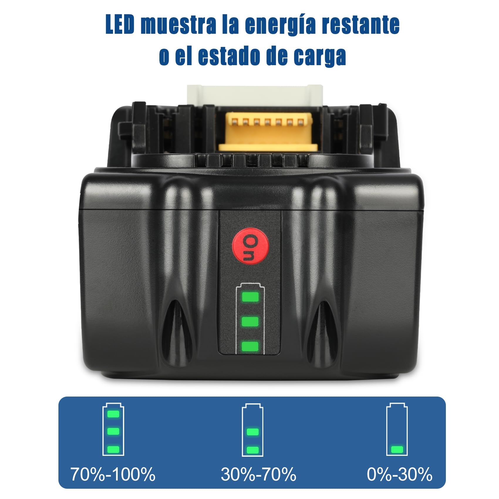 ASUNCELL 2 stuks 18 V 5,5 Ah reserveaccu voor Makita accu compatibel