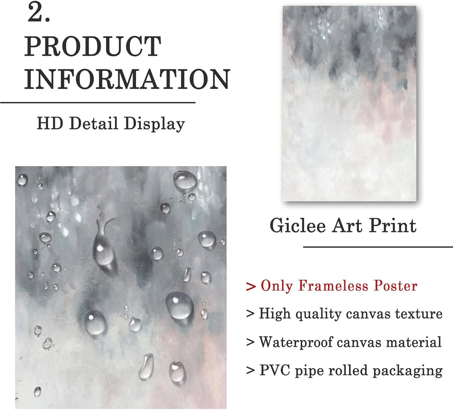 Gray White Abstract Art Blush Pink Canvas Painting for Bedroom Decor Gray Canvas Prints Abstract Gray Wall Art for Living Room Office Wall Decor Abstract Pink Wall Canvas 16x24inchx2 No Frame 16 x 24 in x 2 Unframed