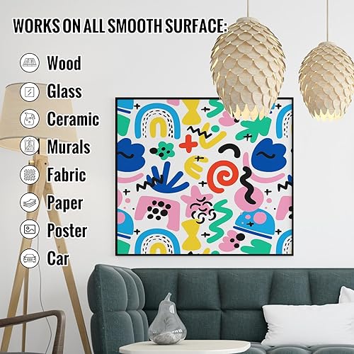 Miniatura 5 de FansArriche Marcadores de graffiti, punta redonda jumbo de 0.709 in (2.0 fl oz2 onzas), marcadores de pintura acrílica a base de agua para arte,