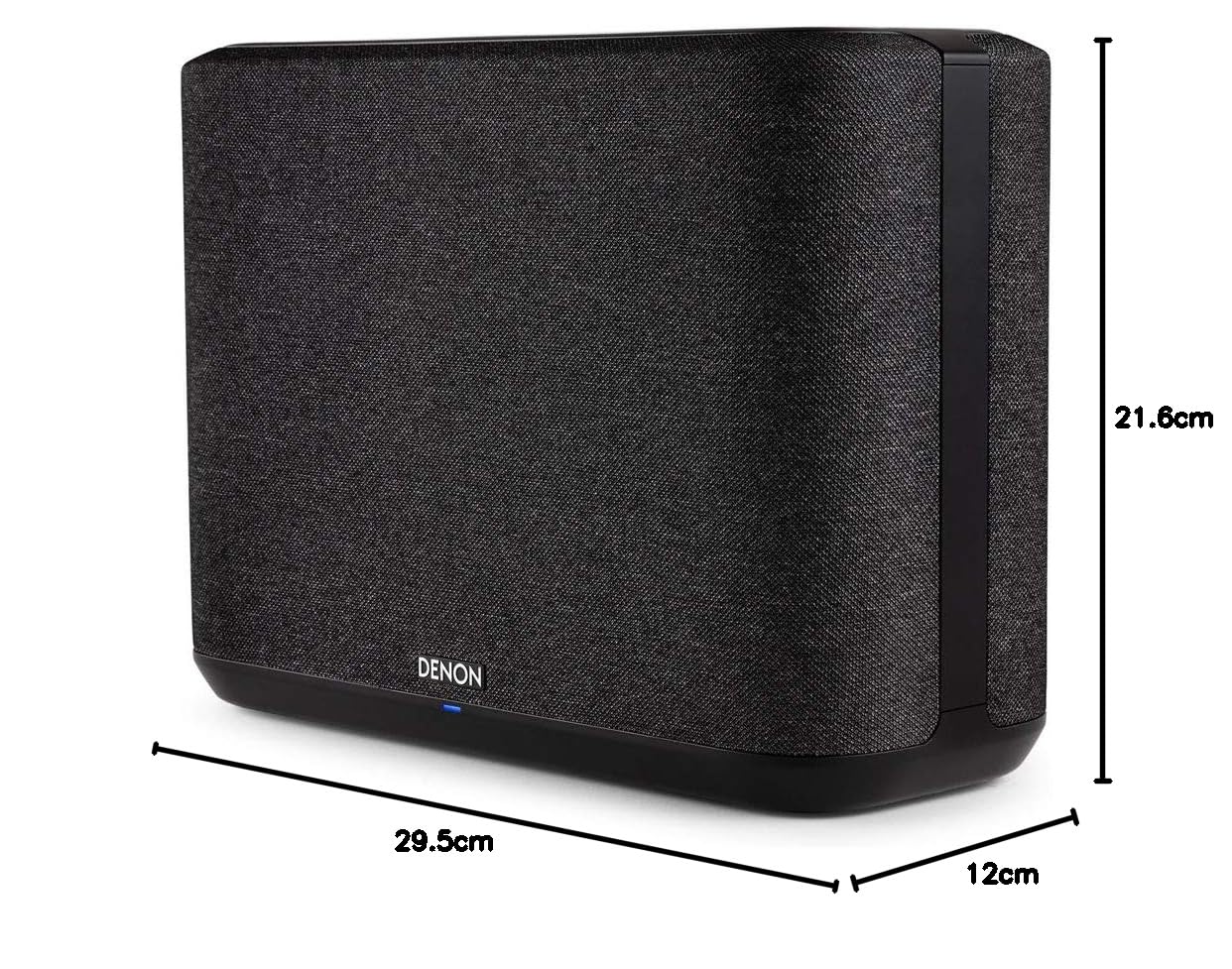 DENON Home 250 Bezprzewodowy głośnik, inteligentny głośnik z Bluetooth, WiFi, współpracuje z AirPlay 2, Google Assistant/Siri/Funkcje Alexa Built-In, HEOS Wbudowany dla Multiroom - czarny