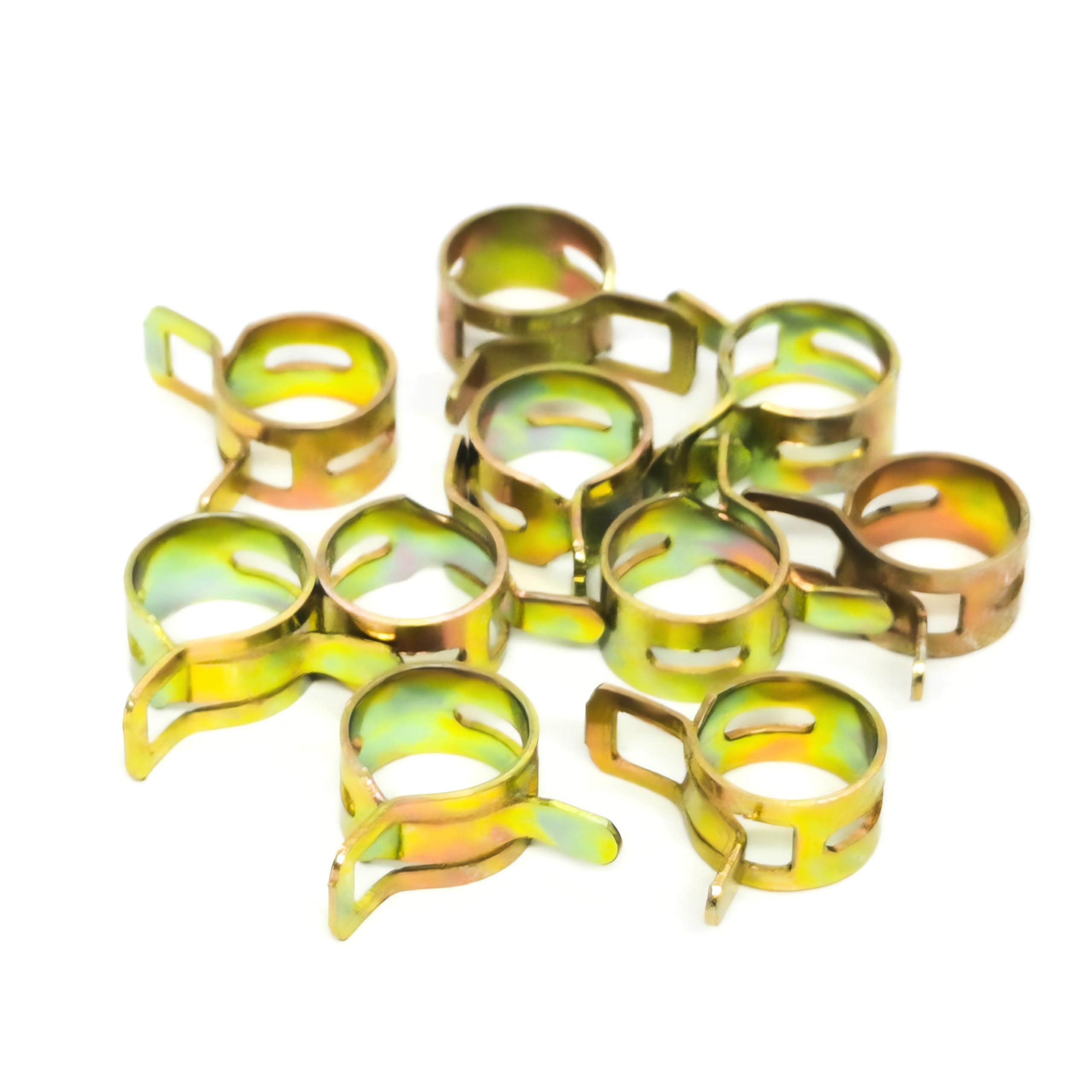 02-040 Hose Clamps Compatible With Or-gon Part Replace 1/4 ", 3/16" Fuel Lines- ID:0.45 '' (10 Pack)