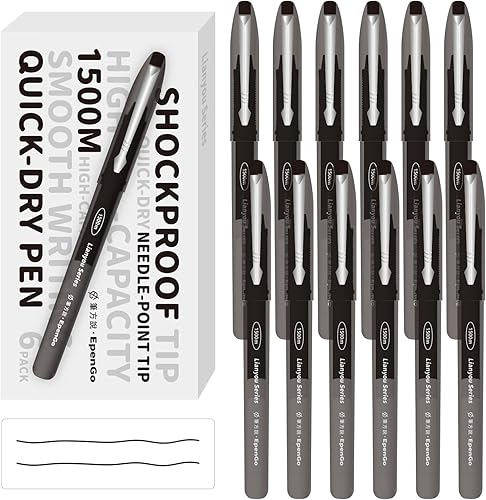 Bolígrafos de gel de punta ultrafina de 0.020 in, tinta de larga duración de 4,921.3 ft, punta flexible irrompible, escritura suave sin manchas