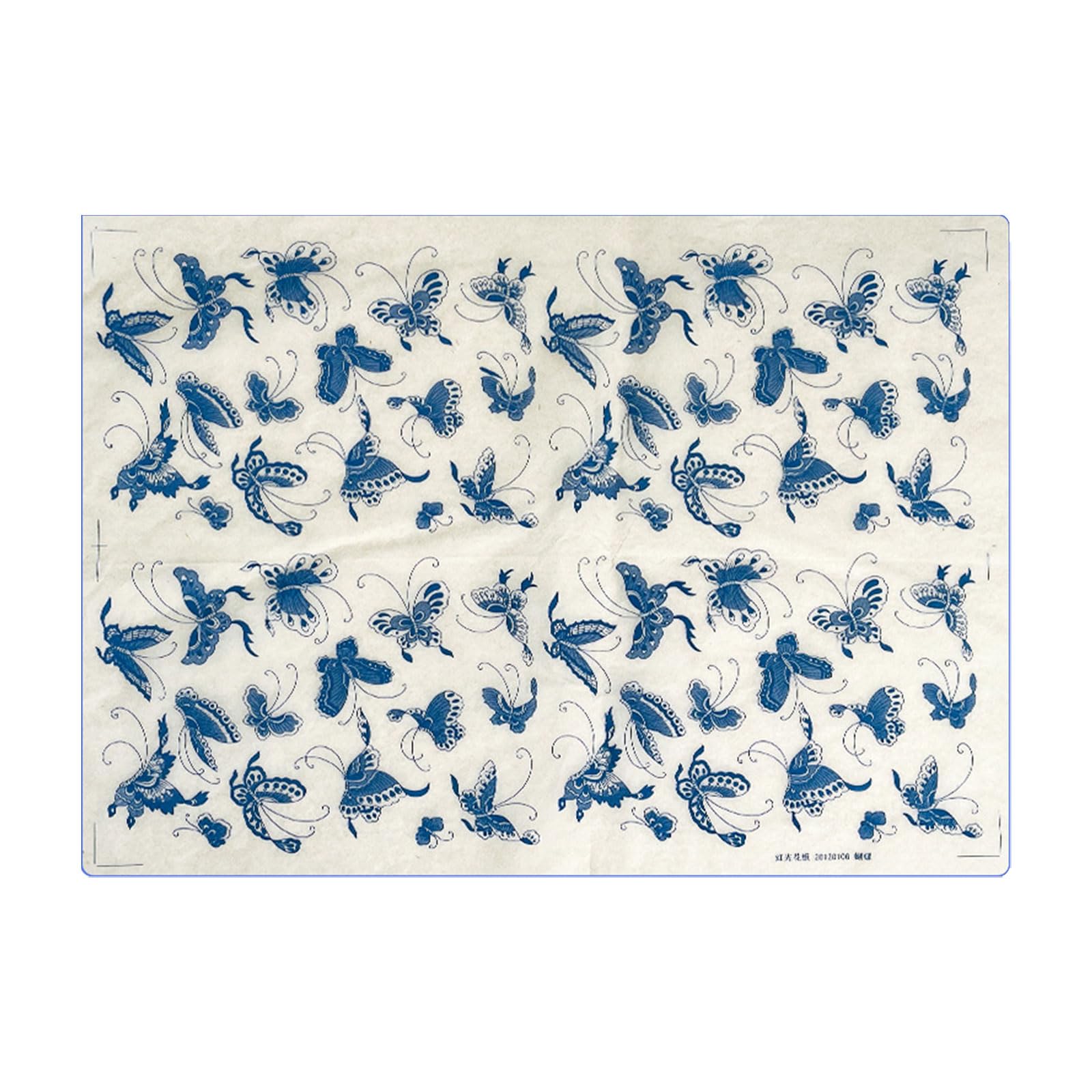 Qusinfc Chinese Zodiacs Underglaze Transfer Paper for Pottery Handcraft Featuring Flower and Bird Designs Heat Transfers Paper