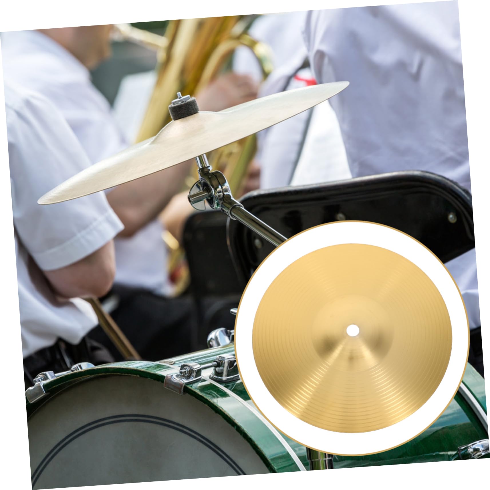 Amazon.co.jp: GLSTOY ドラム用シンバル 2個セット 8インチ