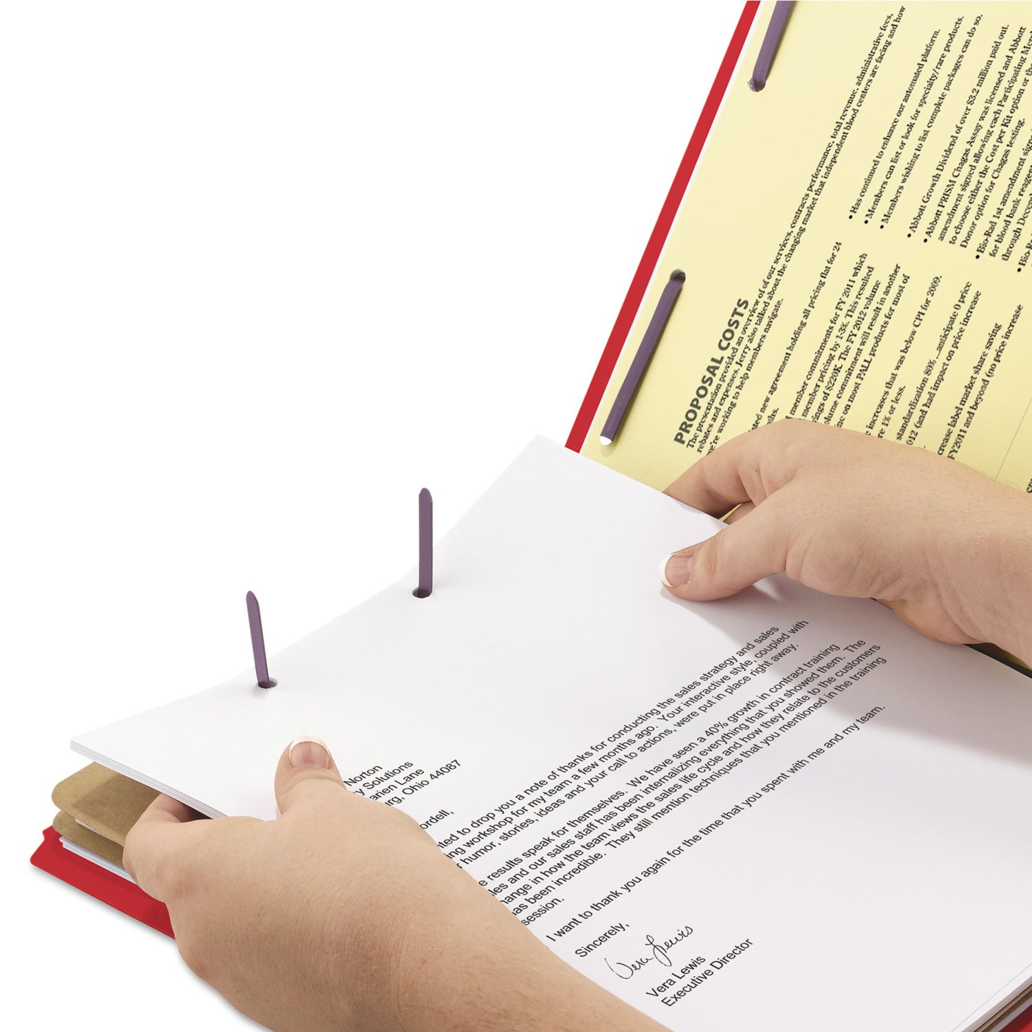 Smead End Tab Pressboard Classificazione Cartella File con Elementi di fissaggio SafeSHIELD®, 2 Divisori, Espansione 2", Legale, Rosso brillante, 10 per Scatola (29783)