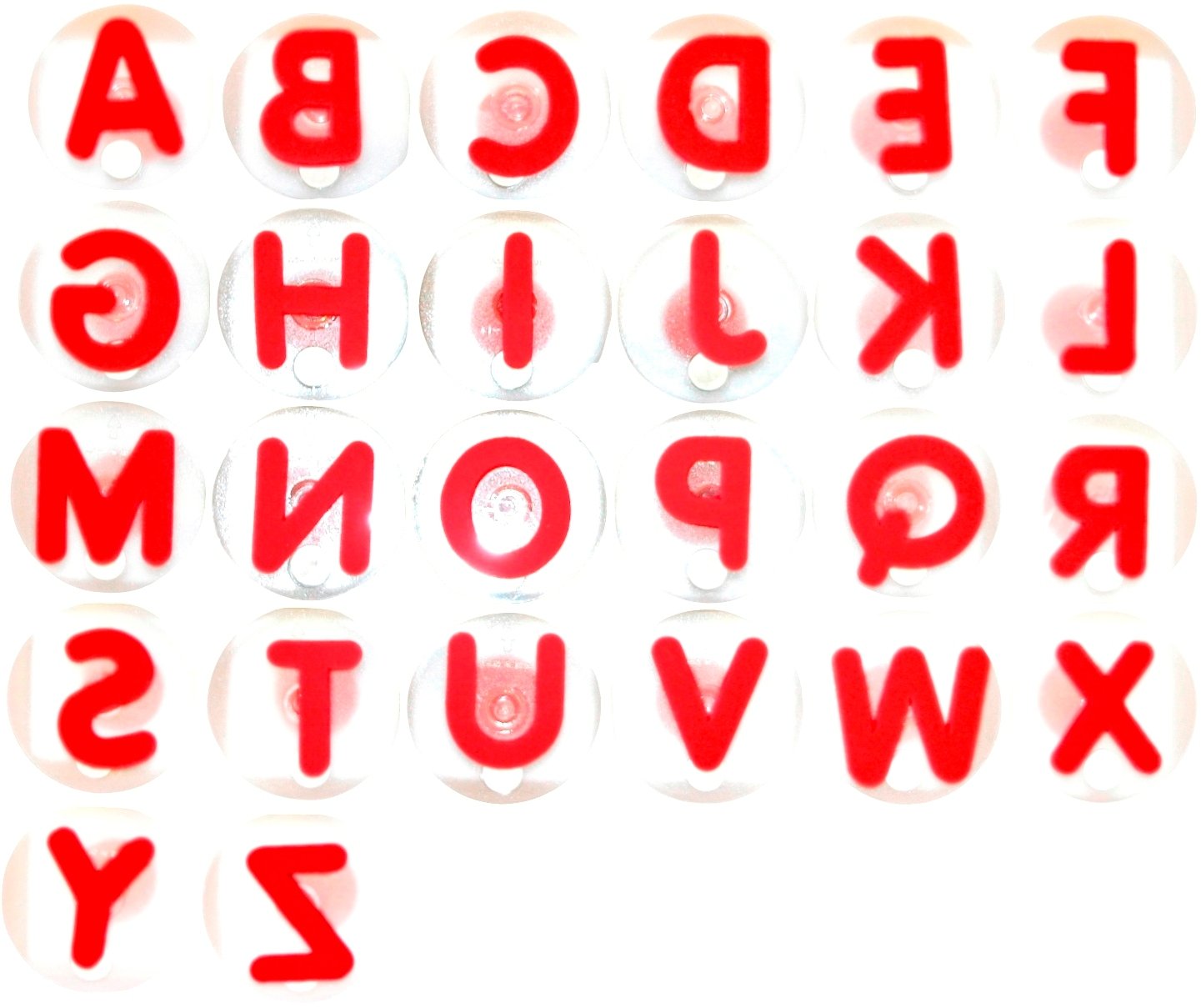 Eduplay 220004 Giant Stamp Letters Set of 26'' Shapes, Figures, Numbers, ABC, Multi Colour