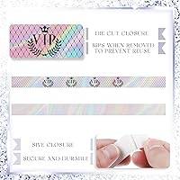 Vista 3 de 500 pulseras de papel de plástico VIP, impermeables, para identificación de fiestas, para eventos, parques de atracciones, clubes, conciertos