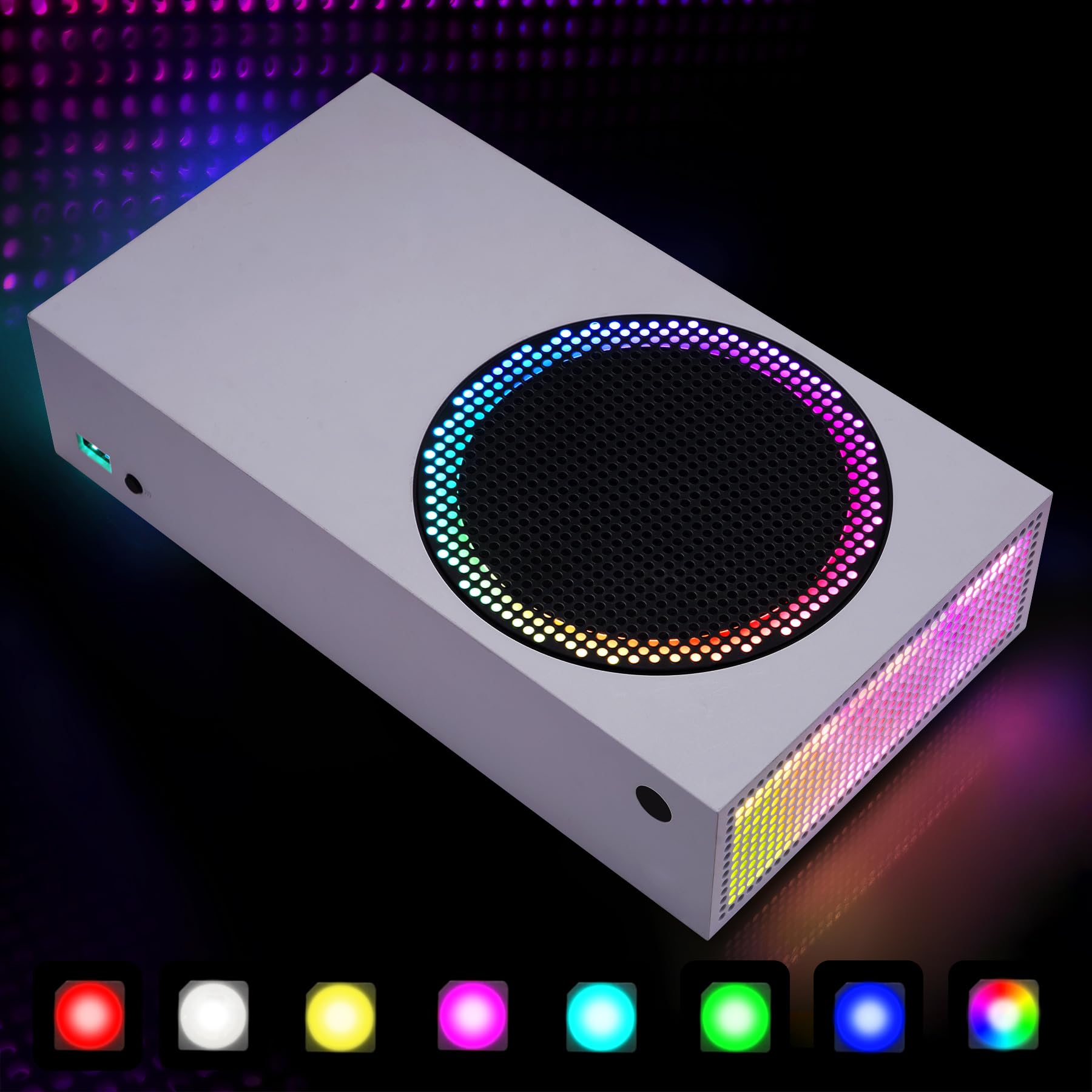 eXtremeRate Ruban LED RGB pour Xbox Series S Console,Bande Lumineuse Accessoires pour Xbox Series S,7 Couleurs 39 Effets RGB LED Light Strip pour Xbox Series S avec Télécommande IR