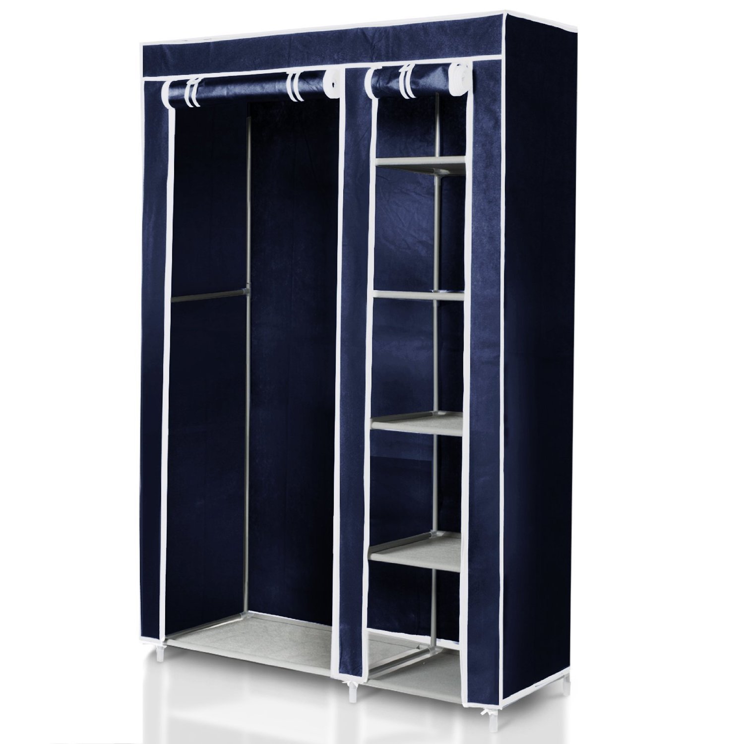 Folding Wardrobe Suitable for Camping 175 x 110 x 46 with Clothes Rail