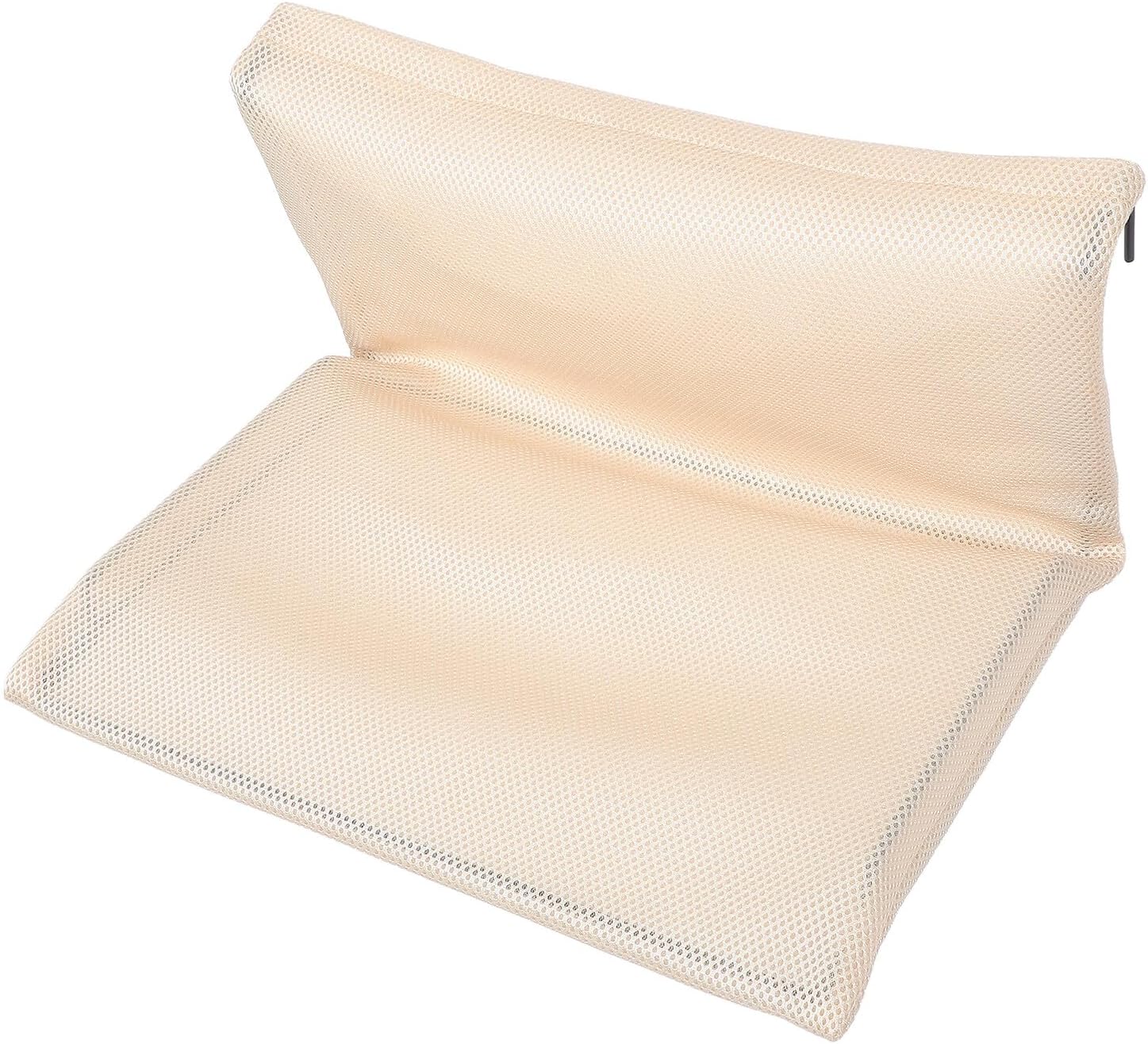 Unomor Hanging Cat Hammock for Large Cats Breathable Sandwich Mesh Fabric Detachable and Foldable for Indoor Outdoor Use Suitable for Fence Or Window Installation Beige