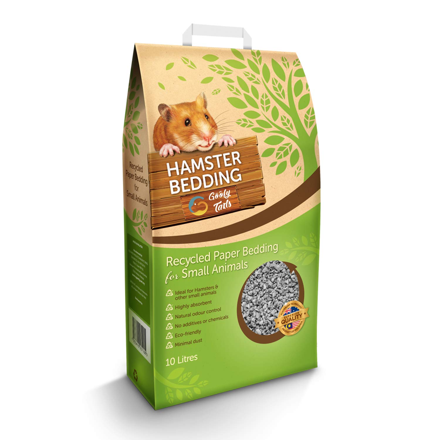 green hamster bedding