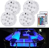 Vista 1 de Luces de barco con control remoto inalámbrico, funciona con pilas, luz LED marina impermeable para luz de cubierta, luces interiores de cortesía