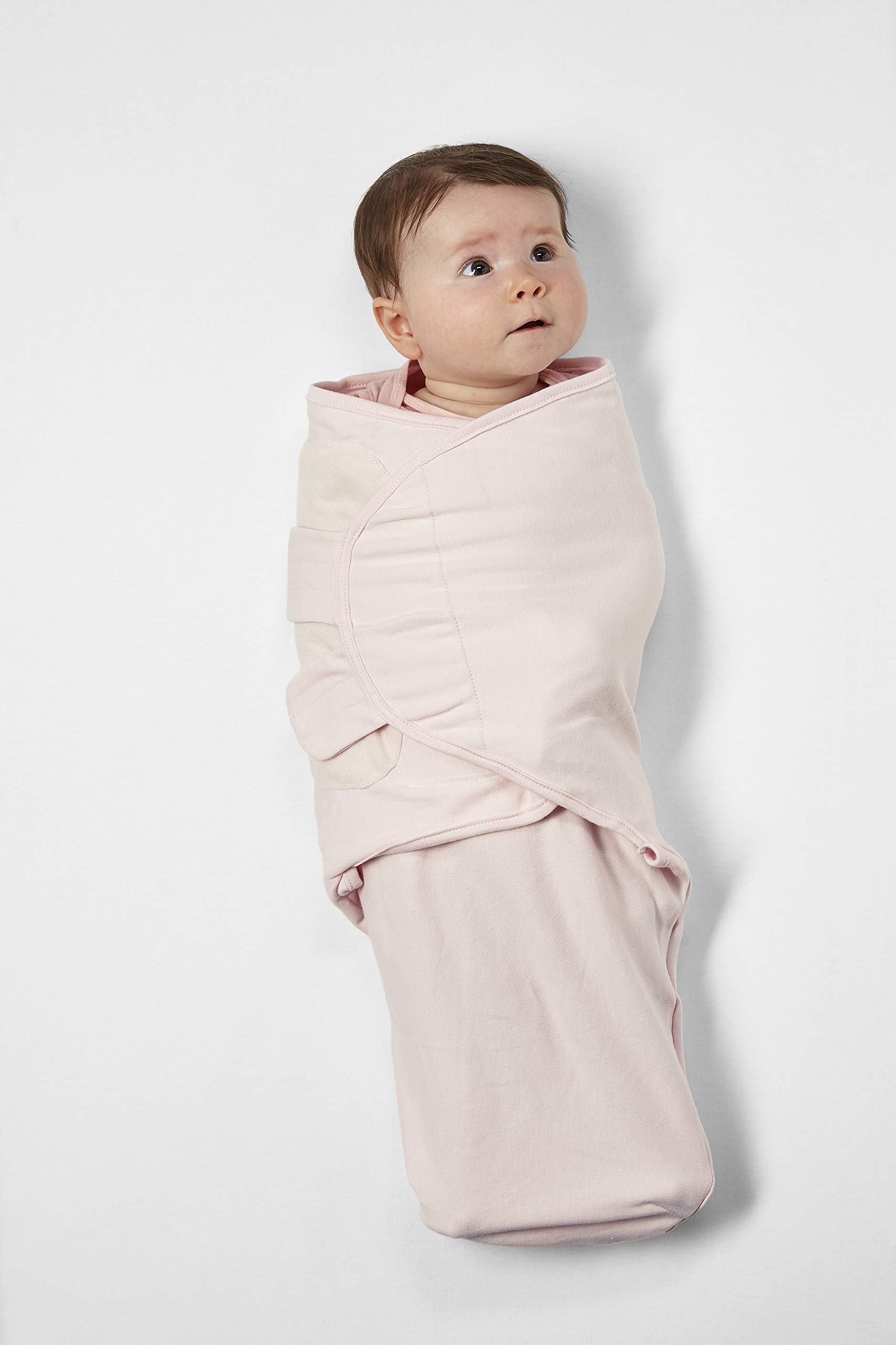 Saco Meyco Baby Uni, equipo inicial para recién nacidos (saco para bebés de 0 a 3 meses, suave para dormir, 100% algodón, transpirable, ayuda para dormir), rosa claro