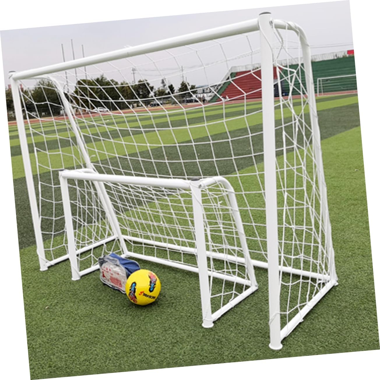 5 Size Post Goals Football Training Soccer Goal Soccer Net Nets Replacement Sport Net White
