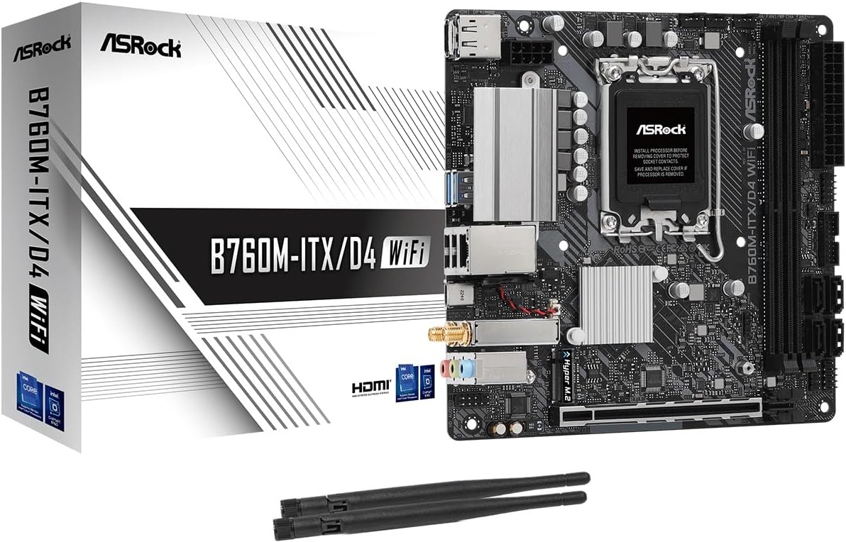 B760M-ITX/D4 WiFi Supports 13th Gen & 12th Gen Intel® Core™ Processors (LGA1700)