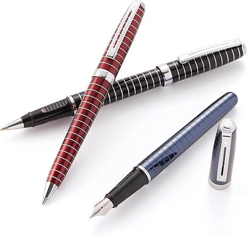 Miniatura 6 de Sheaffer Prelude - Bolígrafo de punta redonda con grabado de línea horizontal