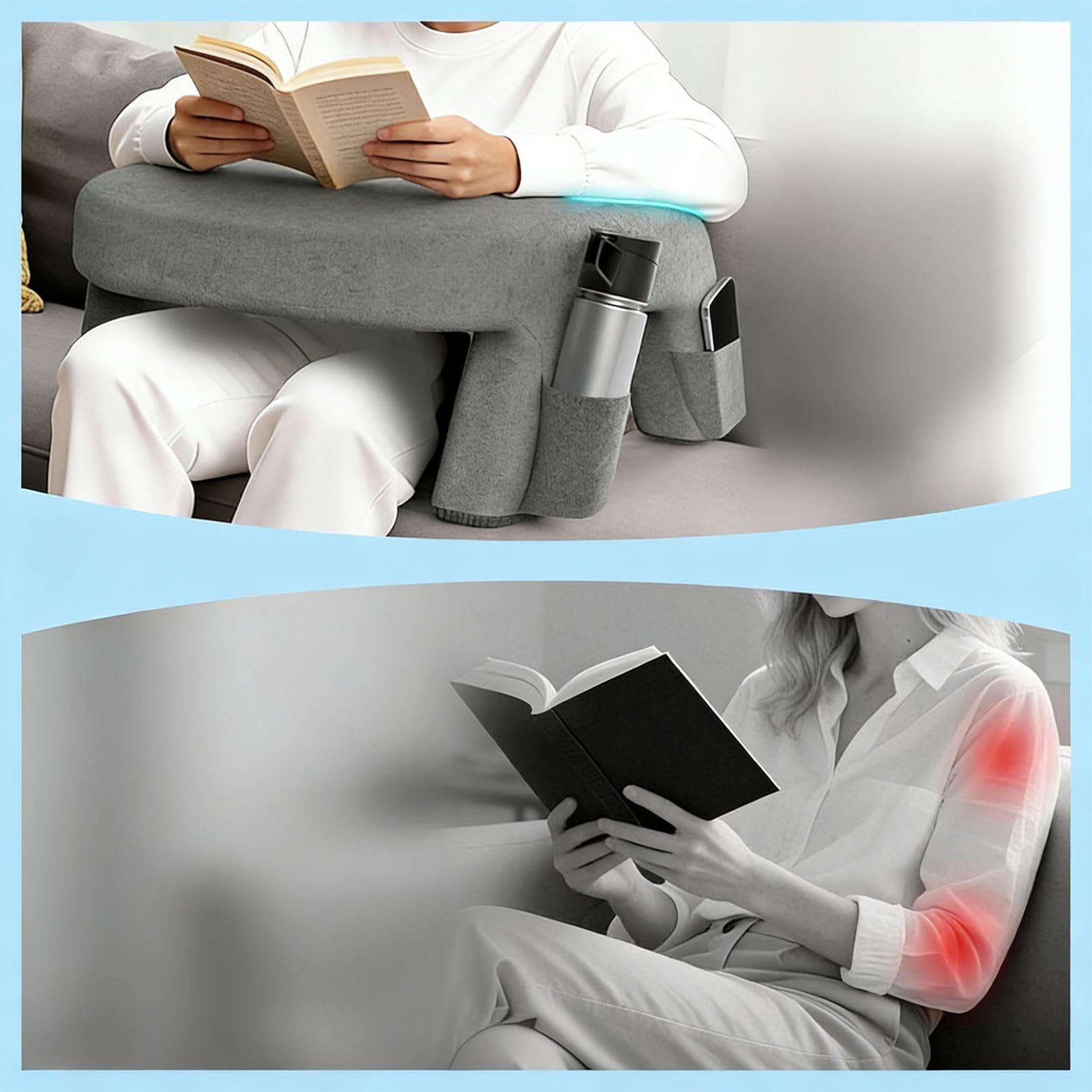Poduszka Na Kolana Do Pracy Antypoślizgowa Ergonomiczna Duża Pralna | Poduszka Szydełkowa do Podparcia Kolan do Domu, Biura, Pracy, , Czytania, Laptopa, Tabletu, Komputera dla Dorosłych i