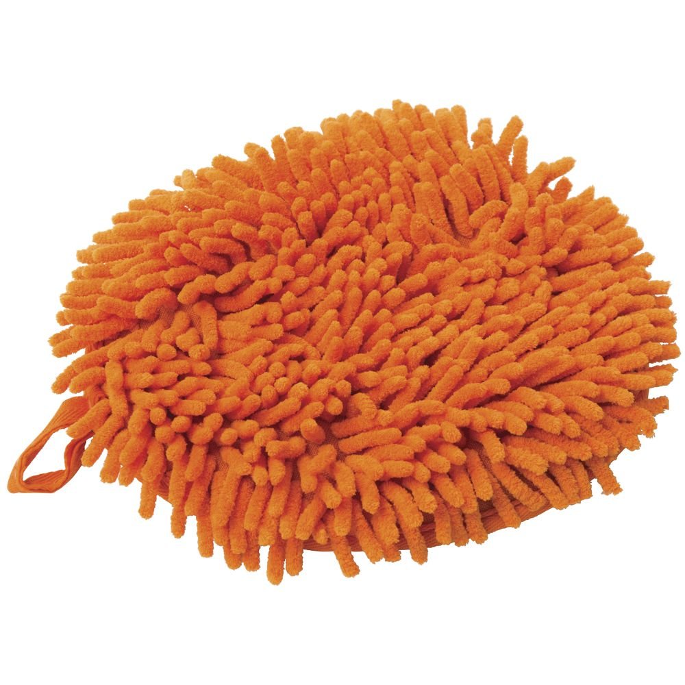 Dusting Mitt Orange Chenille - 8"L x 9"W 3 Per Pack by HUBERT – Fabric, Orange, Pack of 3, Model MITTSOC