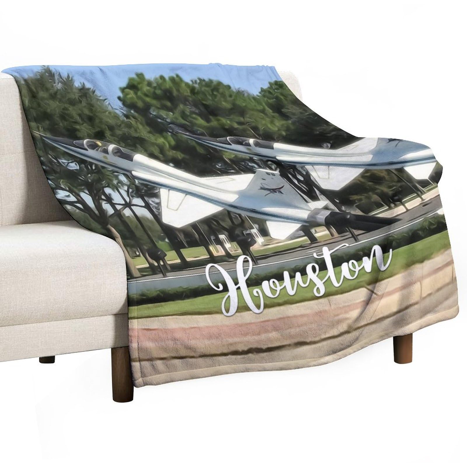 Couverture polaire Texas Houston : cadeau idéal pour homme et fils