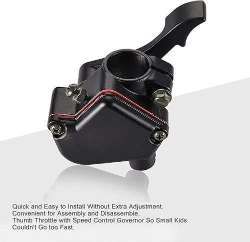 Miniatura 4 de GOOFIT Palanca de acelerador universal de 78 pulgadas de 0.866 in, mango de control de pulgar de repuesto para 50cc 70cc 90cc 110cc 125cc 250cc ATV