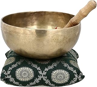 Exotic Arts Luxuary Buddhist Bell Handmade Bronze Singing Bowl for Meditation and Healing 8 X 3.75 Inch, Singing_Bowl_7